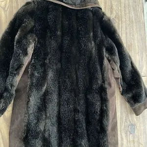 Lykafur Brown Faux Fur Coat for Women Vintage Tissavel France - Sz M w/S… thumbnail 14