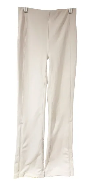 Lululemon Ribbed Softstreme Zip-leg High Rise Cropped Pant 25” BONE Size 4 thumbnail 1