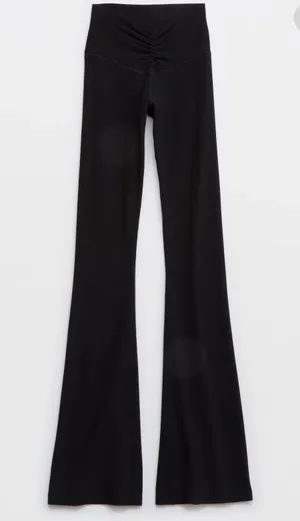 Aerie High Rise Waffle Ruched Flare Legging thumbnail 4