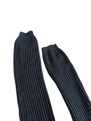 Gucci Aspen Wool Babylon Black Wool Knit Over the Knee Wedge Size 9.5 Women's thumbnail 3