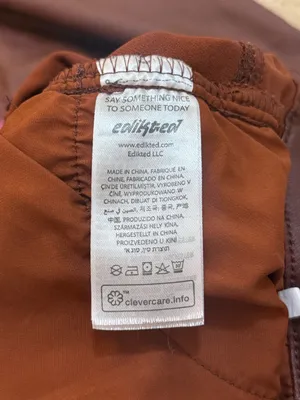 Edikted Brown Coated High Rise Flare Pants Size L Faux Leather Look Y2K thumbnail 7