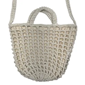 MADEWELL Crocheted Rope Tote Antique Cream Summer Vibes Boho Vacation Resort thumbnail 4