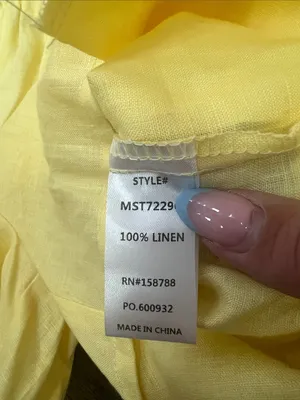 Yellow Smocked High-Waist Shorts Set- Women's thumbnail 5