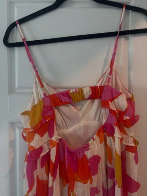 Floral Open Back Maxi Dress Multiple Size M thumbnail 2