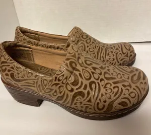 B.o.c Brown Leather Clogs thumbnail 5