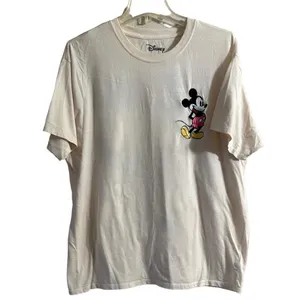 Disney Cream and Black Mickey Mouse Tee thumbnail 1