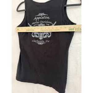 Harley Davidson Tank Top Womens Small Black Neon Graphic Appleton Clarksville TN thumbnail 8