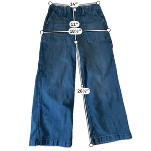 Sonoma high rise utility black wash straight crop Jean 8 petite thumbnail 3