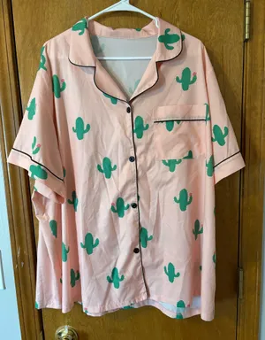 Shein Sleep Set Satin Pajama thumbnail 1