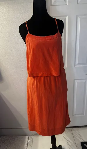 Madewell Mini Dress Burnt Orange thumbnail 1