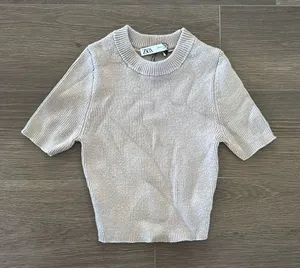 Zara short sleeve knit top thumbnail 1