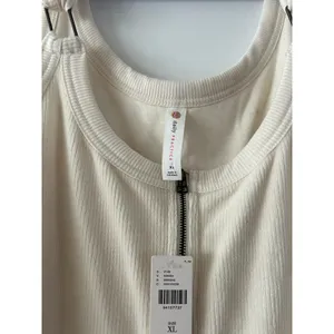Anthropologie Daily Practice Soft Corded Jockey Mini Overall Dress Ivory XL NWT thumbnail 4