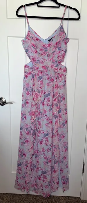 Vici Collection Floral Cutout Maxi thumbnail 1