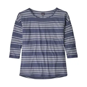 Patagonia Shallow Seas Lightning Stripe Dolomite Blue Top Size Medium‎ thumbnail 1