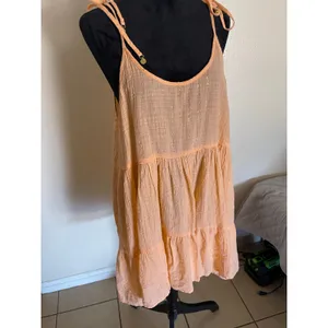 Aerie Magic Hour Coverup Dress M color main mango thumbnail 4