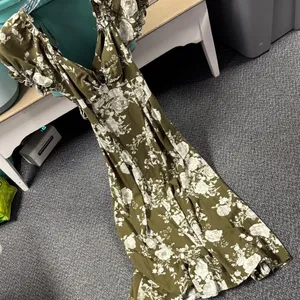 Crystal sky floral midi dress M // 031339 thumbnail 1