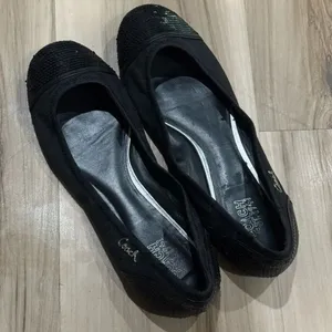 Coach Black Sequined Toes Ballet Flats Shoes Women’s 8.5 thumbnail 1