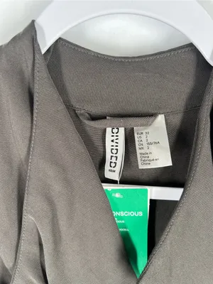 H&M Divided NWT Draped Moto‎ Zip Jacket Size thumbnail 2