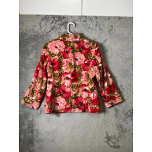 Ann Taylor Silk Floral Blazer Romantic Cottagecore Preppy Chic Pink Blazer Sz‎ 4 thumbnail 2