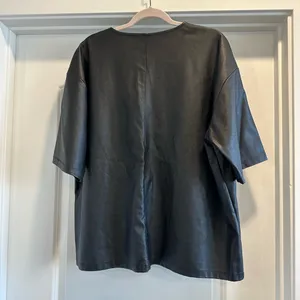 ASOS faux leather shirt thumbnail 2