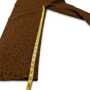 Universal Threads NWOT Brown Black Leopard Animal Print Straight Leg Jeans Ankle High Rise New thumbnail 9