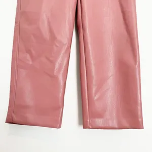 Aritzia Babaton‎ Command Pants Size 2 Faux Leather Red Willow Pink Corpcore Geek Chic thumbnail 5