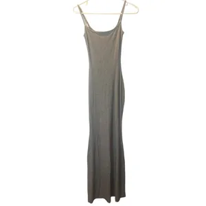 SKIMS HEATHER SOFT LOUNGE’ RIBBED STRETCH LONG SLIP DRESS WOMENS SIZE X-Small thumbnail 5