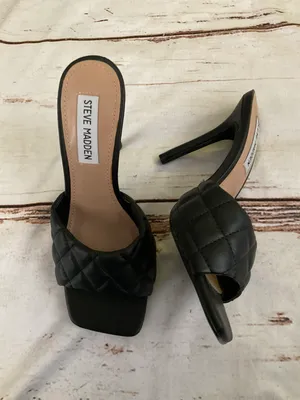 Steve Madden SIGNIFY SQUARE TOED QUILTED PUMPS thumbnail 6