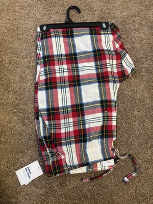 Old Navy Pajama Pants Cuffed Plaid thumbnail 1
