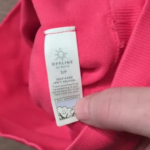 Aerie Offline Hot Pink Seamless Crop Top Size Small thumbnail 4