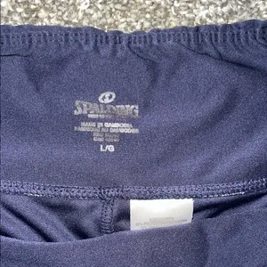 Spalding Navy Blue Active Leggings thumbnail 3