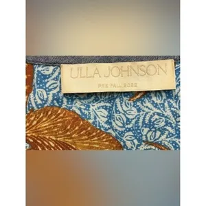 Ulla Johnson Joanie Top Lapis Blue Bird Floral Print Puff‎ Sleeve Flowy Blouse S thumbnail 7
