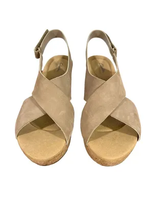 Clarks Annadel Eirwyn Wedge Leather Women's Sandal Size 10W #495 thumbnail 2