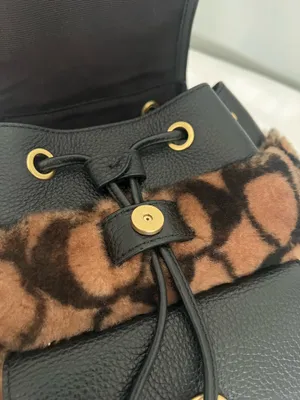 Coach X Jennifer Lopez Pennie Backpack 22 In Signature Shearling thumbnail 9