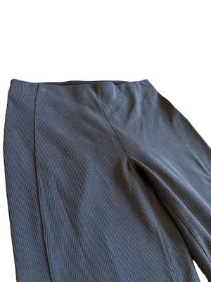 Lululemon Ribbed Zip Flared Pants Brushed Softstreme Athletic Size 8 Women's thumbnail 2