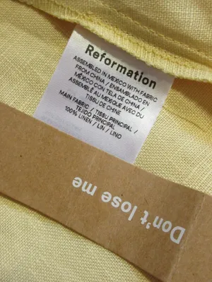 NWT Reformation Davila in Parmesan Yellow Linen Puff Sleeve Midi Dress 8 thumbnail 7