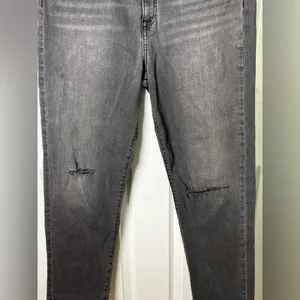 Hudson Womens NEW Kass High Rise Distressed Straight Ankle Jeans Washed Black 29 thumbnail 5
