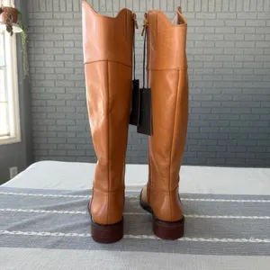 NWT Vince Camuto Alfella Boot Size 6.5 Wide Calf Knee High Equestrian Leather thumbnail 6
