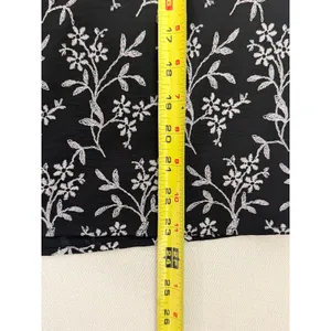 Cece Black floral top women's size large thumbnail 5