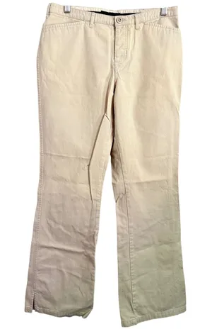 Abercrombie Fitch Khaki Bootcut‎ Pants Women Size 4L Casual Everyday thumbnail 1