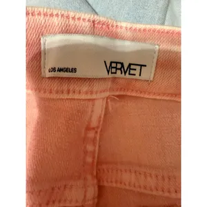 Vervet Pink Cropped Jeans Button Fly‎ Patch Pocket Raw Hem Barbiecore 24 thumbnail 5