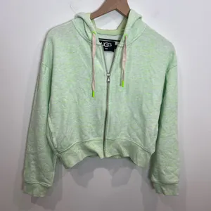 UGG Cropped Lime Green Hoodie Jacket thumbnail 2