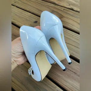 Stylish stiletto heel pump 🌹 White Size 9 thumbnail 13