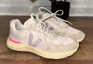 Veja Impala Engineered-Mesh Glaze Parme Women's White and Pink Sneakers thumbnail 1