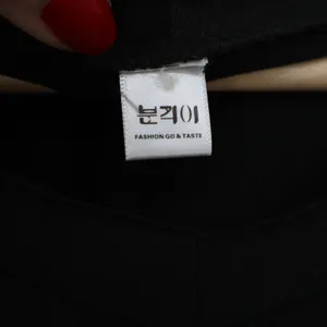Fashion Go & Taste Black V-Neck Short Sleeve Basic Slim Fit Tee Shirt Small thumbnail 2