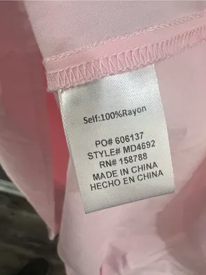 MABL size medium Pink Sundress with Orange Tie Straps thumbnail 4