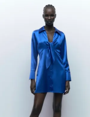 Zara Satin Dress thumbnail 4