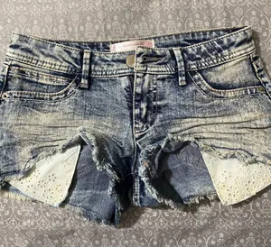 No Boundaries Denim Short Shorts thumbnail 1