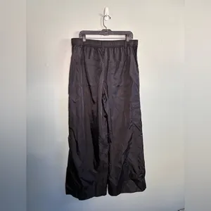 Fabletics Women's Extra Wide Leg Black Pants Cargo Shine Yoga Sz XL thumbnail 5