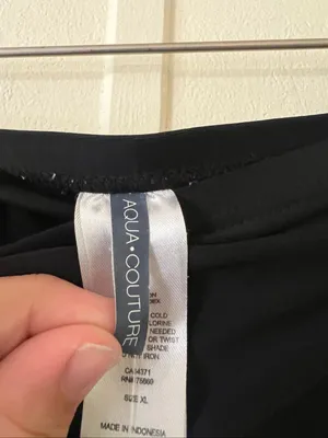 Aqua Couture Black Swim Skirt Woman’s Size XL thumbnail 6